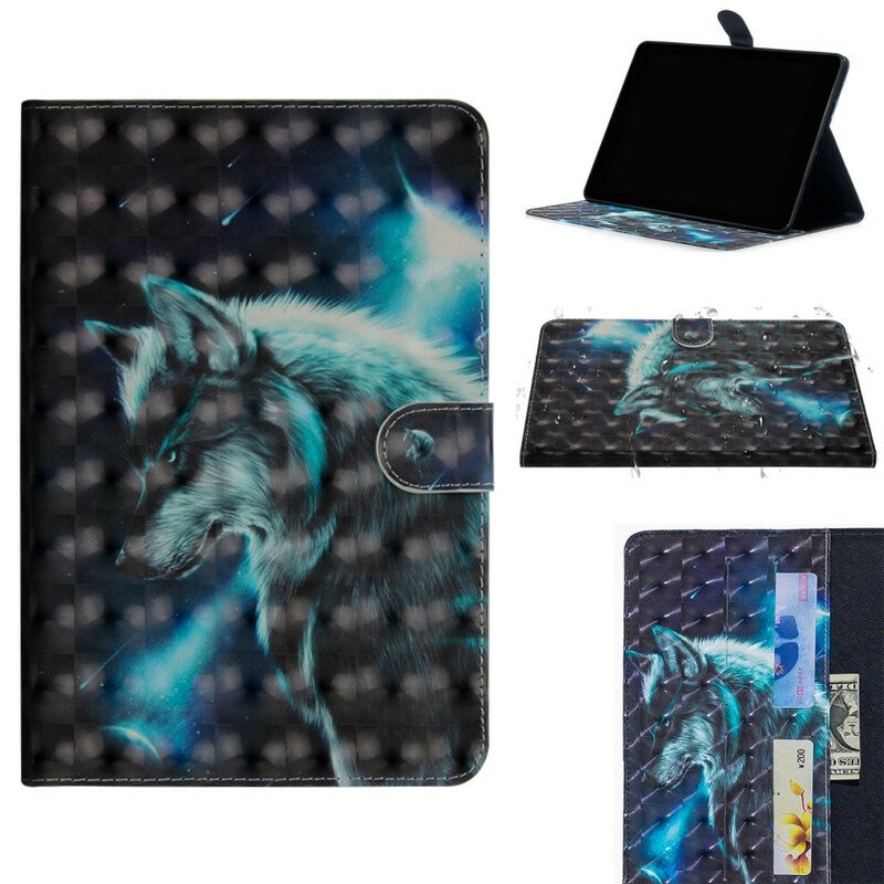 Fodral iPad 10.2" (2020) (2019) Light Spot Wolf