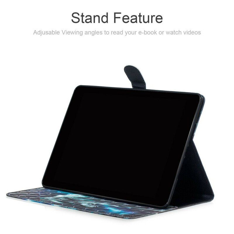 Fodral iPad 10.2" (2020) (2019) Light Spot Wolf