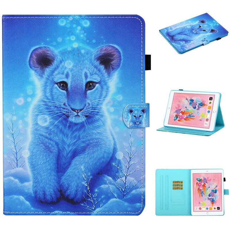 Folio-fodral iPad 10.2" (2020) (2019) Baby Tiger