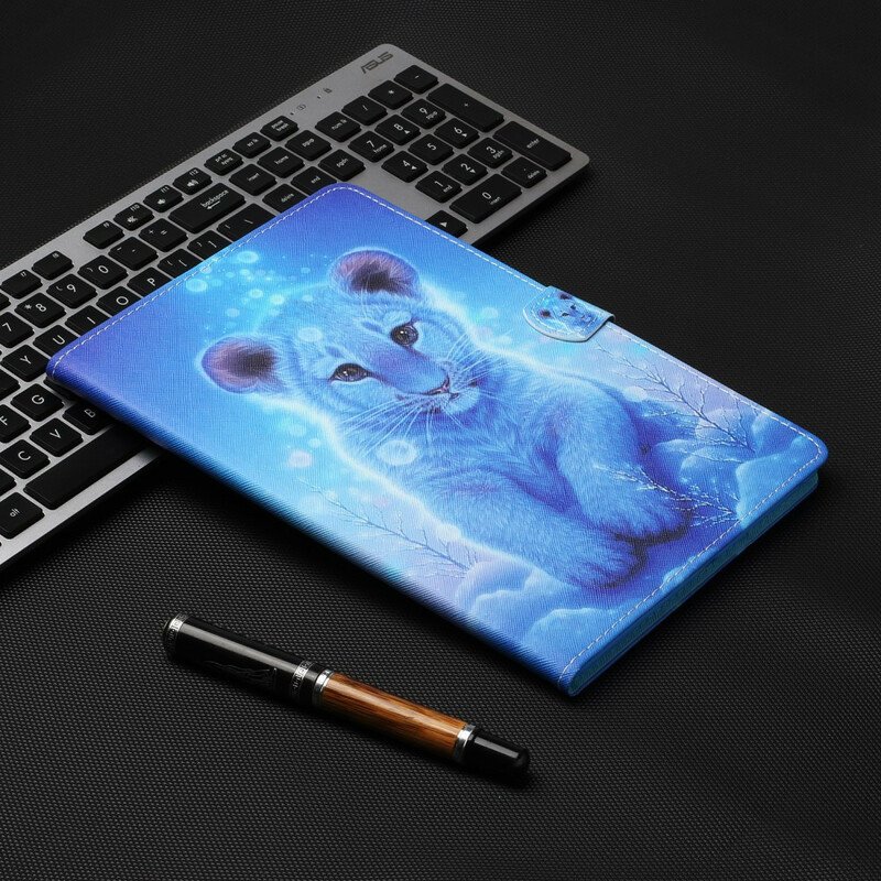 Folio-fodral iPad 10.2" (2020) (2019) Baby Tiger