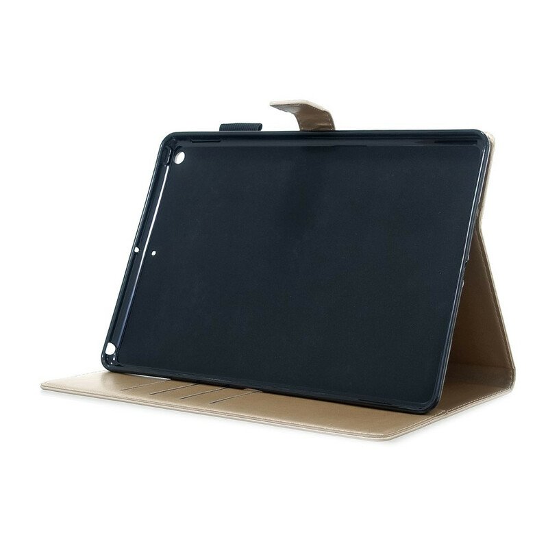 Folio-fodral iPad 10.2" (2020) (2019) Diamantfjärilar Lädereffekt