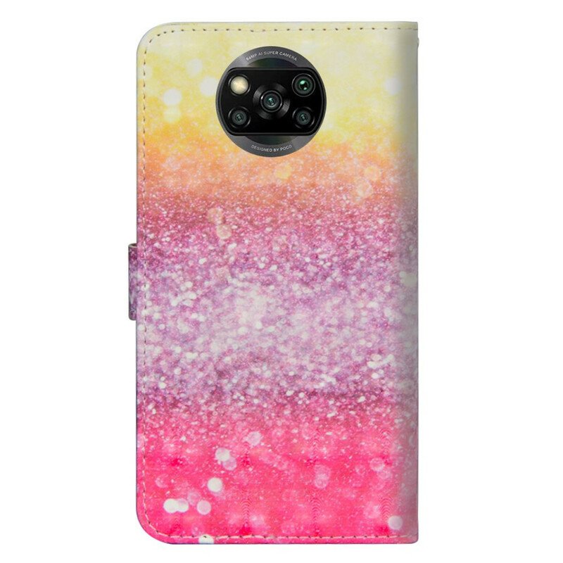 Fodral Poco X3 / X3 Pro / X3 NFC Magenta Glittergradient