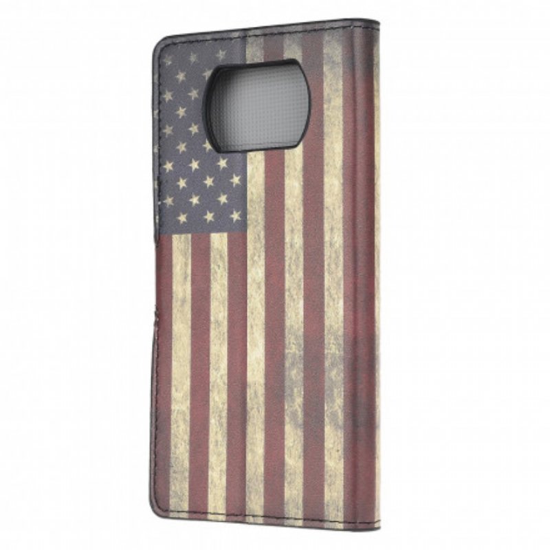 Fodral Poco X3 / X3 Pro / X3 NFC Usa:s Flagga