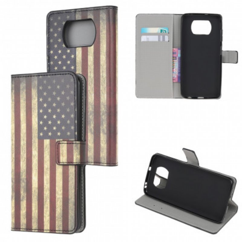 Fodral Poco X3 / X3 Pro / X3 NFC Usa:s Flagga