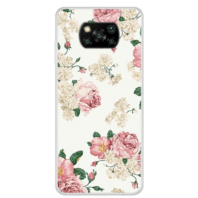 Skal Poco X3 / X3 Pro / X3 NFC Liberty Blommor