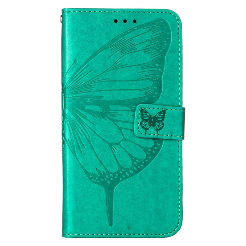 Fodral Xiaomi Redmi Note 11 Pro Plus 5G Butterfly Design Med Lanyard