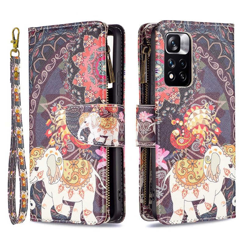 Fodral Xiaomi Redmi Note 11 Pro Plus 5G Elephant Zip-ficka