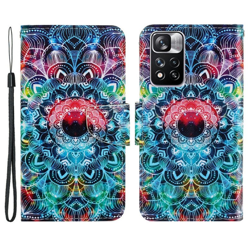 Fodral Xiaomi Redmi Note 11 Pro Plus 5G Med Kedjar Flashig Strappy Mandala