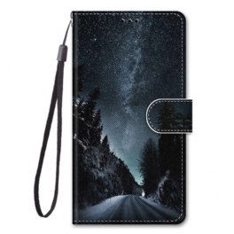 Fodral Xiaomi Redmi Note 11 Pro Plus 5G Med Kedjar Lanyard Landskap