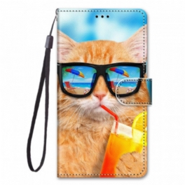 Fodral Xiaomi Redmi Note 11 Pro Plus 5G Med Kedjar Strappy Star Cat