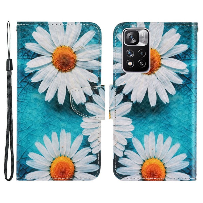 Fodral Xiaomi Redmi Note 11 Pro Plus 5G Med Kedjar Thong Daisies