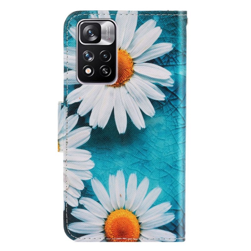 Fodral Xiaomi Redmi Note 11 Pro Plus 5G Med Kedjar Thong Daisies