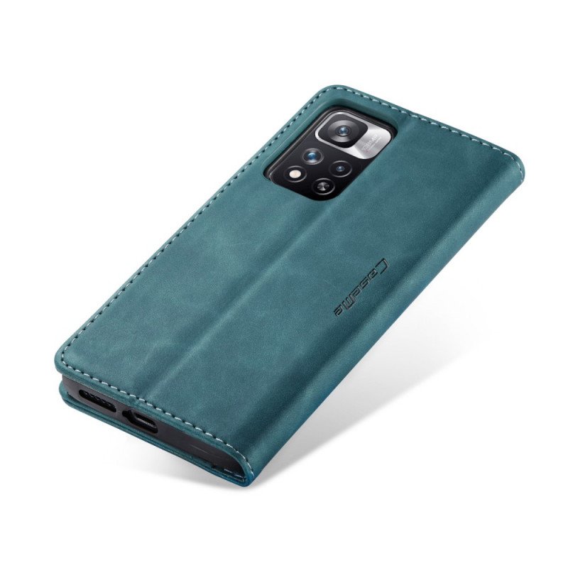 Folio-fodral Xiaomi Redmi Note 11 Pro Plus 5G Läderfodral Caseme Konstläder