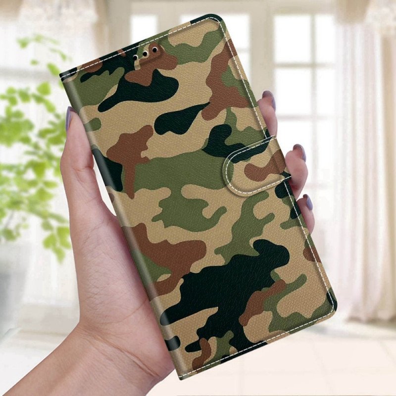 Folio-fodral Xiaomi Redmi Note 11 Pro Plus 5G Militärt Kamouflage