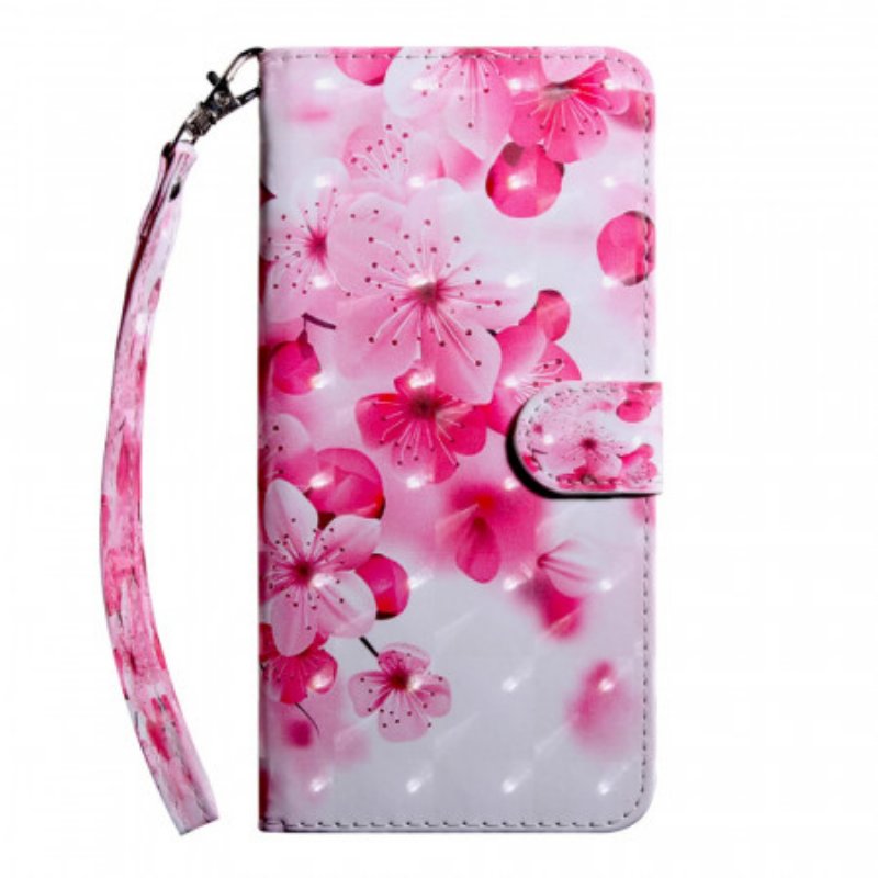 Folio-fodral Xiaomi Redmi Note 11 Pro Plus 5G Rosa Blommor