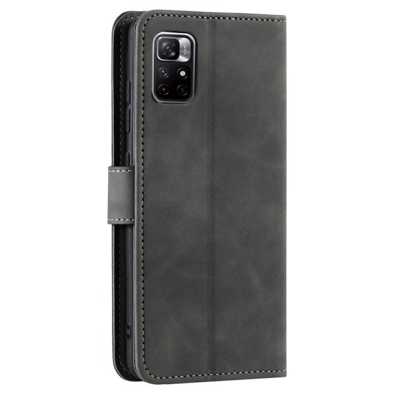 Läderfodral Xiaomi Redmi Note 11 Pro Plus 5G Skin-touch-sömmar