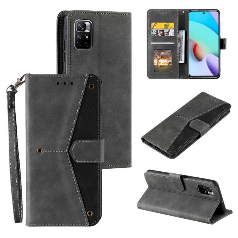 Läderfodral Xiaomi Redmi Note 11 Pro Plus 5G Skin-touch-sömmar