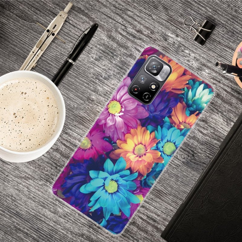 Mobilskal Xiaomi Redmi Note 11 Pro Plus 5G Flexibla Blommor