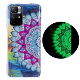 Mobilskal Xiaomi Redmi Note 11 Pro Plus 5G Fluorescerande Färgglada Mandala