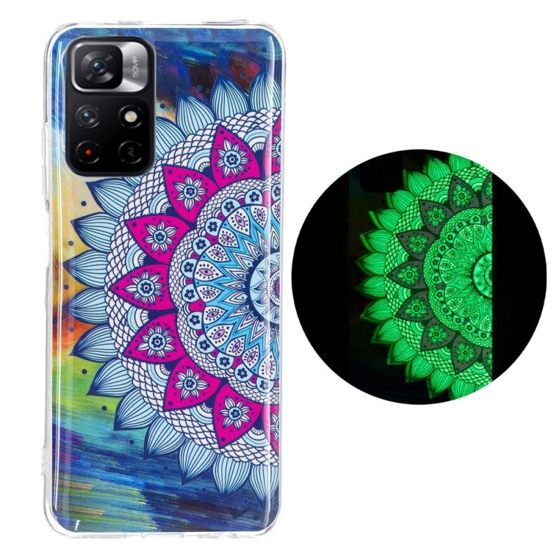 Mobilskal Xiaomi Redmi Note 11 Pro Plus 5G Fluorescerande Färgglada Mandala