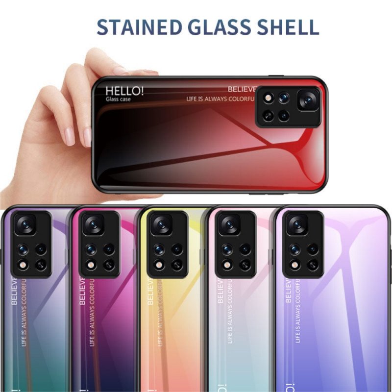 Mobilskal Xiaomi Redmi Note 11 Pro Plus 5G Härdat Glas Hej