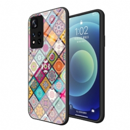 Mobilskal Xiaomi Redmi Note 11 Pro Plus 5G Patchwork Magnetisk Hållare