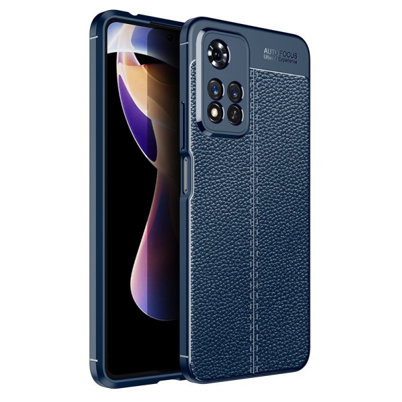 Skal Xiaomi Redmi Note 11 Pro Plus 5G Dubbel Linje Litchi Läder Effekt