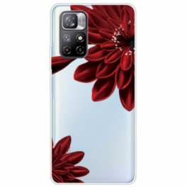 Skal Xiaomi Redmi Note 11 Pro Plus 5G Röda Blommor