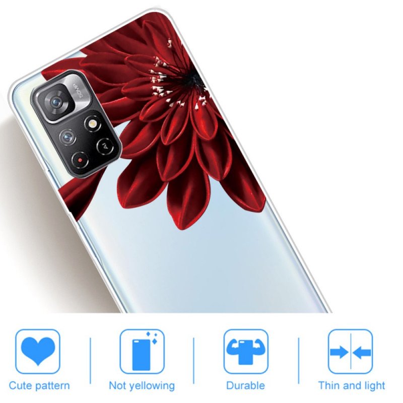 Skal Xiaomi Redmi Note 11 Pro Plus 5G Röda Blommor