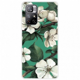 Skal Xiaomi Redmi Note 11 Pro Plus 5G Silikon Vita Blommor