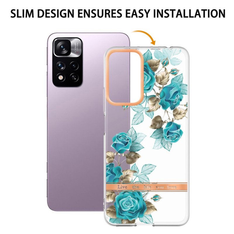 Skal Xiaomi Redmi Note 11 Pro Plus 5G Sömlös Blommig