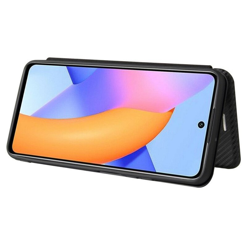 Folio-fodral Honor 10X Lite Läderfodral Kolfiber