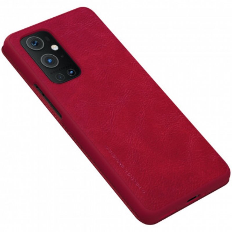 Folio-fodral OnePlus 9 Pro Läderfodral Nillkin Qin-serien