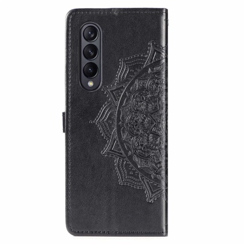 Folio-fodral Samsung Galaxy Z Fold 4 Med Kedjar Medeltida Strappy Mandala