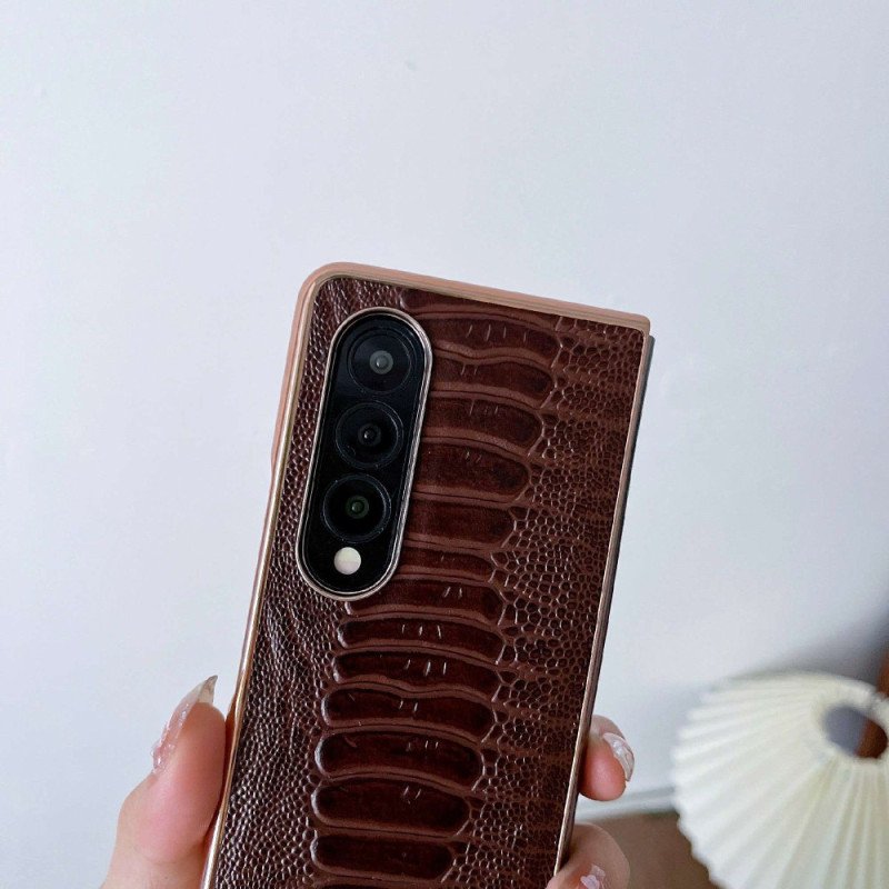 Mobilskal Samsung Galaxy Z Fold 4 Croco Line