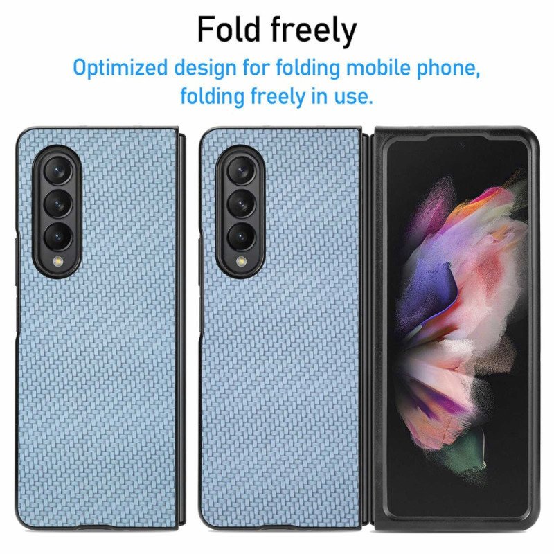 Skal Samsung Galaxy Z Fold 4 Vävd Effekt Kolfiber