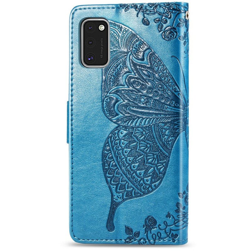 Fodral Samsung Galaxy A41 Halva Fjärilar