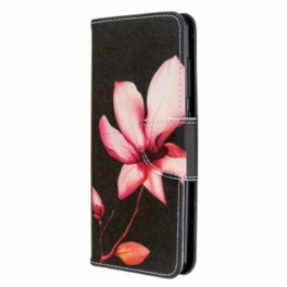 Fodral Samsung Galaxy A41 Rosa Blomma