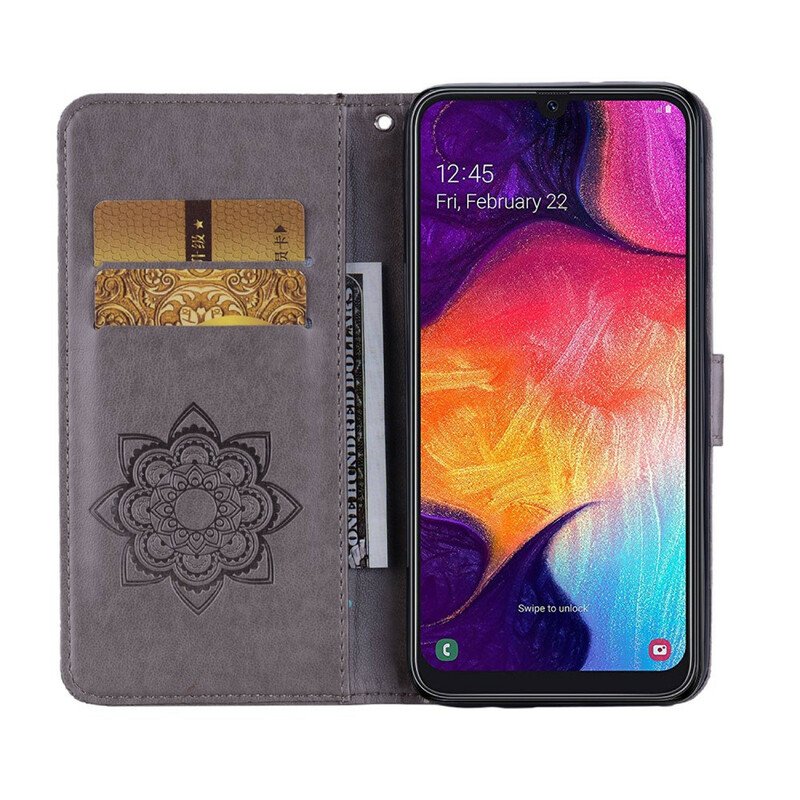 Fodral Samsung Galaxy A41 Uggla Mandala Och Charm