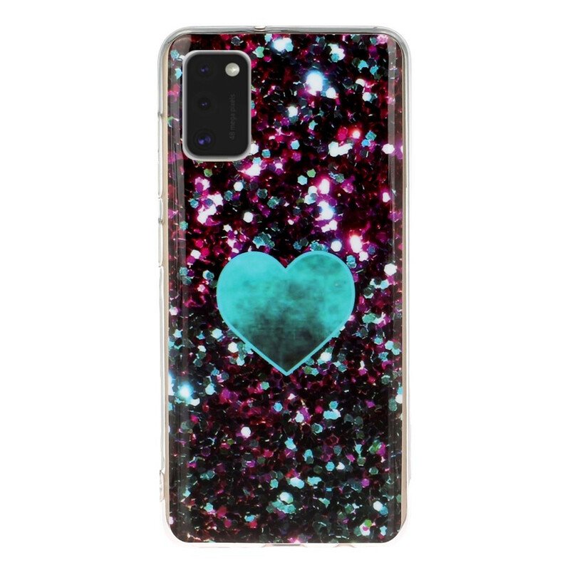 Mobilskal Samsung Galaxy A41 Glitter Marmor