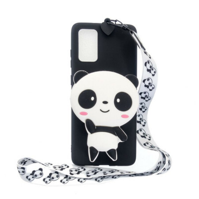 Skal Samsung Galaxy A41 3d Panda Med Karbinhake