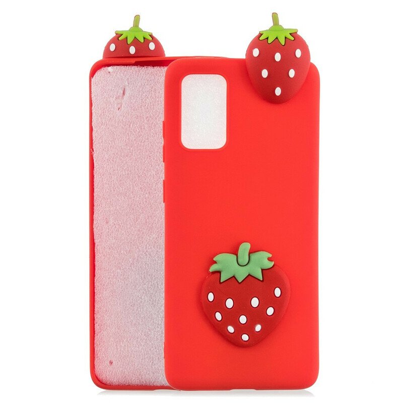 Skal Samsung Galaxy A41 3d Strawberry