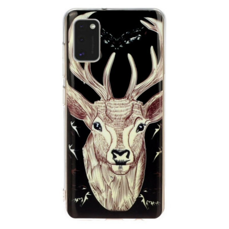 Skal Samsung Galaxy A41 Fluorescerande Majestic Deer