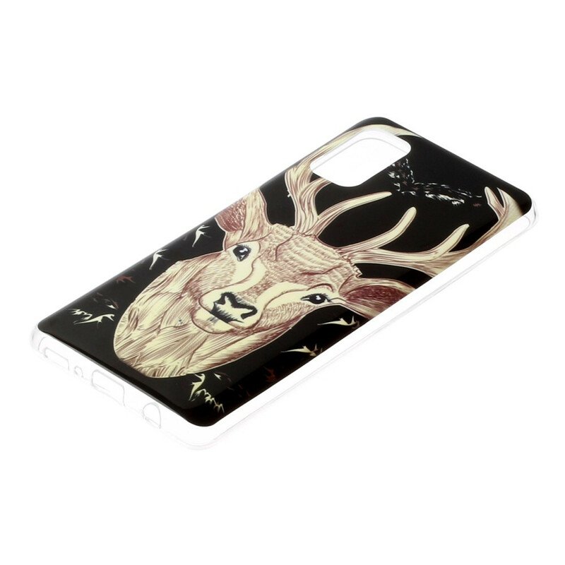 Skal Samsung Galaxy A41 Fluorescerande Majestic Deer