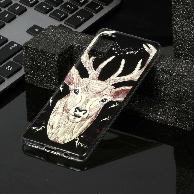 Skal Samsung Galaxy A41 Fluorescerande Majestic Deer