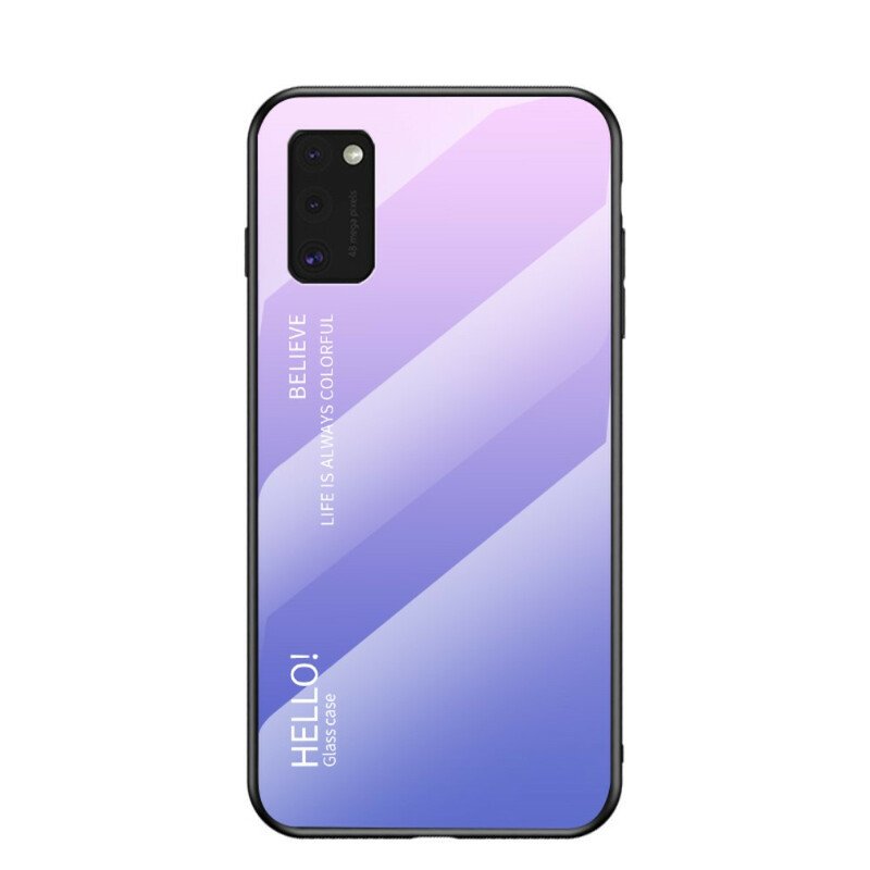 Skal Samsung Galaxy A41 Härdat Glas Hej