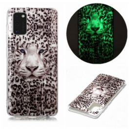 Skal Samsung Galaxy A41 Leopard Fluorescerande