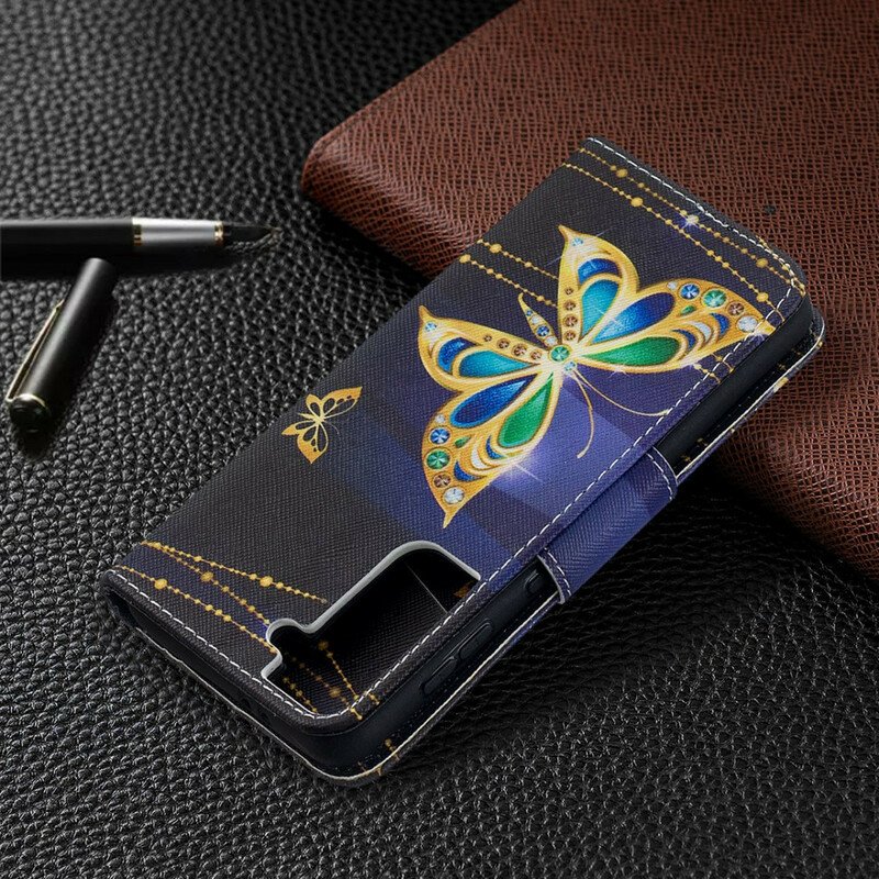 Fodral Samsung Galaxy S21 5G Butterflies Kings