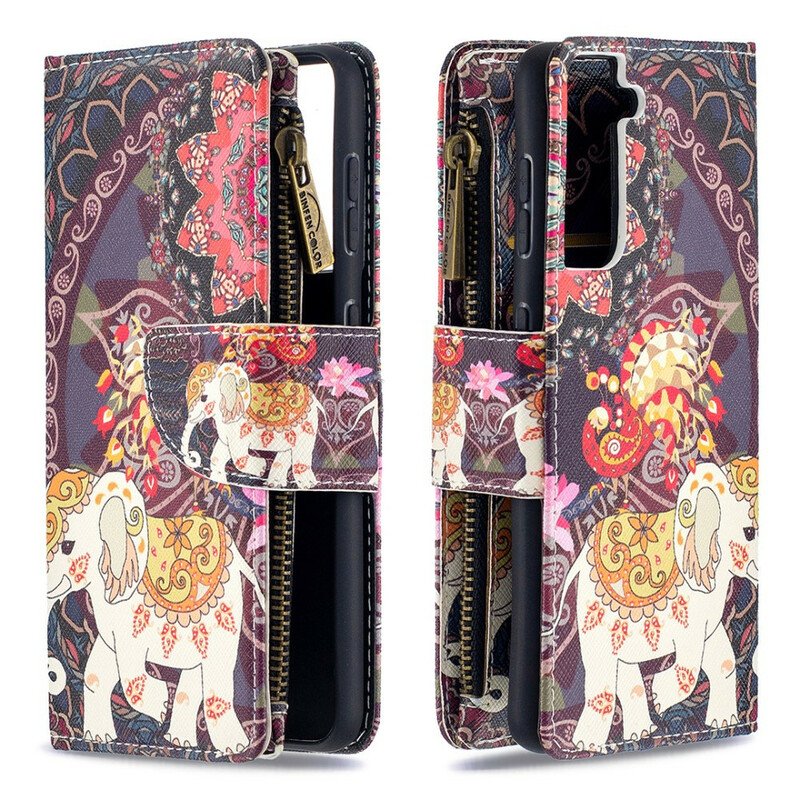 Fodral Samsung Galaxy S21 5G Elephant Zip-ficka