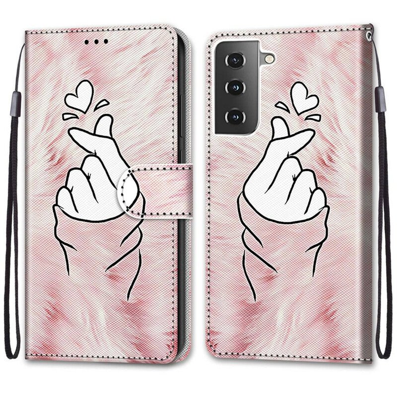 Fodral Samsung Galaxy S21 5G Finger Hjärta